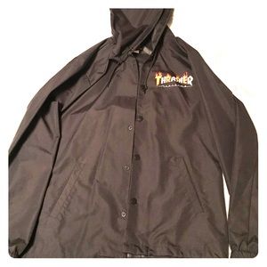 Thrasher Flame Magazine Coaches Jacket
